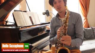 Saxophone Warm-up exercises from Hello Saxophone