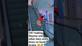 CR7 making Neymar and other stars settle down on Saudi Arabia #shorts #football 🤣