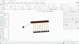 Newton's Cradle Using Creo