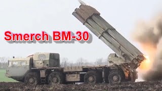 Smerch BM-30 multiple-launch rocket systems - Russian Military