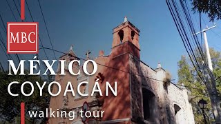 WALKING TOUR Coyoacan from Viveros to Metro Miguel Angel de Quevedo - Mexico City 2023