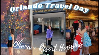 Orlando Travel Day & Pre Program Weekend | CEP 2024 | Ohana, WDW Resort Hopping & Disney Springs