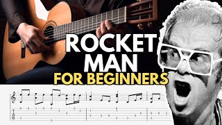 Rocket Man Easy Fingerstyle Tab For Beginners