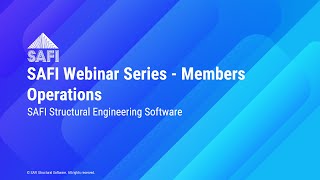 SAFI Webinar Series - Member Operations