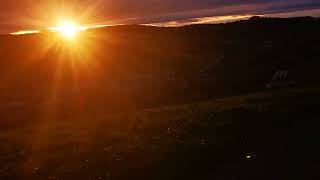 WINTERBACH HUNGERBERG ABEND STIMMUNG SONNENUNTERGANG