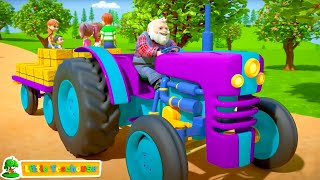 Roues sur le tracteur Comptines pour Enfants et Dessin Animé  par Little Treehouse en Française