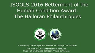 Betterment of the Human Condition Award