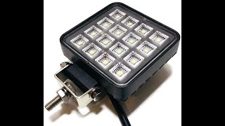 Lampa robocza led L0154 z włącznikiem z tyłu obudowy o szerokim kącie świecenia 12v 24v