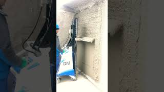 Wall plastering machine finish #constructionequipment #highefficiency #plaster #mortar #plastering