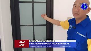 Review PINTU  KAMAR MANDI + KACA SANDBLAST | Project Klaten Pintu Jendela Rumah Pak Sahadi Part-5