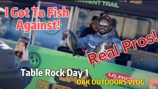 I GOT TO FISH AGAINST REAL PROS! (Oak Outdoors Vlog Pt. 1) Table Rock Lake Day -1 #viral #fishing