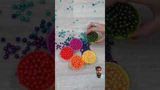 Amazing colorful Beads 🌈 ASMR Video Oddly Satisfying Ranbow beads Sound 💫📿#satisfying #viral_video