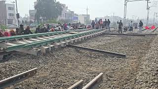 INSERTING SWITCH OR POINT NO 62A AT RAJPURA END OF PATIALA STATION IN C/W DOUBLING