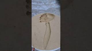 صهر المعادن صب علي الرمال صنعات جديده #satisfying #experiment #art #shorts