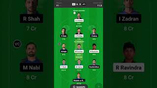 Day 3/75 Dream 11 Winning Challenge| Nz Vs Afg Dream 11 Team| #dream11