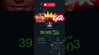 Ur Cristiano: Live Subscriber count 😱 #cristianoronaldo #cr7 #urcristiano