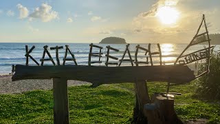 Kata Beach, Phuket - whole day in 2 minutes - Water, Sun, Fruit and Food [4K]