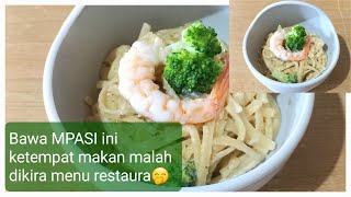 Resep Milk Spaghetti Menu MPASI 18+ bulan