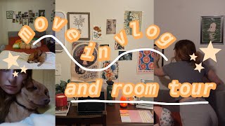 college apartment move-in vlog and room tour