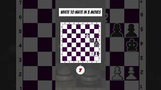 Can you Solve this? White to Mate in 3 moves! #chess #checkmate