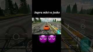 🔥Supra mk4🔥vs 🔥Jesko🔥drag race in car parking multiplayer | shorts