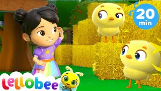 Hide and Seek with Ducks | Lellobee by CoComelon | Sing Along | Nursery Rhymes and Songs for Kids