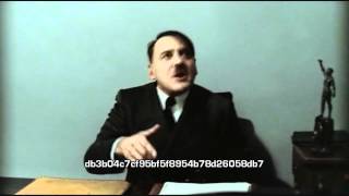 Hitler is informed that the subtitles are encrypted.