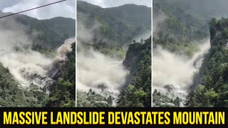 Shocking Landslide Caught on Camera: Massive Earth Movement in Sichuan, China!