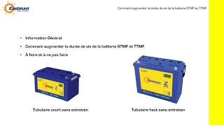 How to increase STMF / TTMF battery life - French