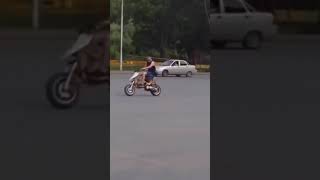 Motorcycle Mishap Wheel Detaches Mid Ride