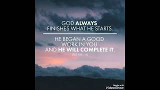 He began a good work in you