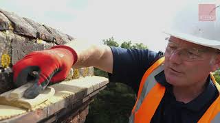 Repairing your brick chimney: Part 2. Flaunching and mortar fillets