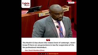 The Health CS has shown the newest level of contempt.