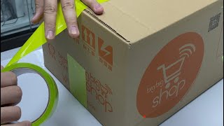 徒手撕膠紙，比剪刀更快更方便#shorts#紙箱#carton box#教學#TikTok#包裝方法