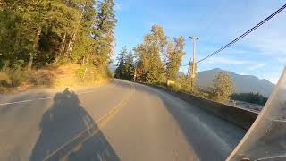 Chilliwack lake on the BMW f650gs