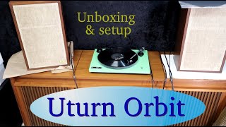 Uturn Orbit Plus record player unboxing and setup, review