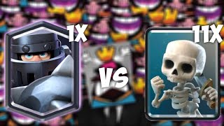 Can 11x Skeletons defeat 1x Mega Knight?