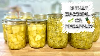 How to can zucchini (Mock Pineapple)