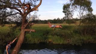 Diving from a tree pro at diving 4ft of water Russia