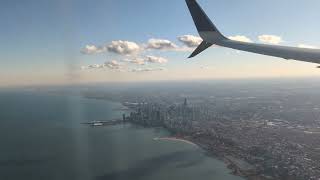 HD-United Airlines UA-1227 Boeing 737-900 Scenic Landing Chicago O'Hare from Houston