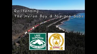 The Lake Superior Circle Tour & trains of CPKC Railway's Heron Bay & Nipigon Subs ~ Ontario, Canada