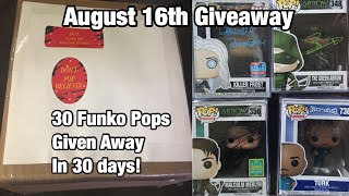 August Funko Pop Giveaway: Day 16 Winner Drawn + A New Giveaway *closed*