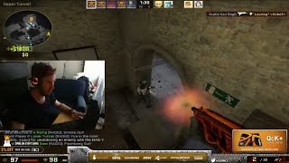 CS:GO - Olofmeister playing Faceit on Cobblestone with flusha, JW