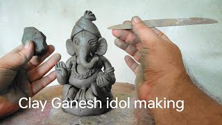 Ganesh idol making 2024 Most easy Ganesh murti making with eco-friendly home made | Art Tech