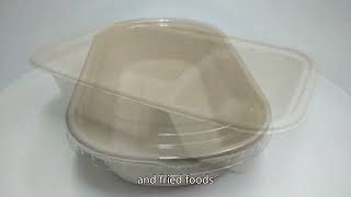 Biodegradable food container,bagasse packaging,bagasse clamshell,Cheapest,China Seller