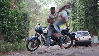 COMMANDO MOVIE LAST FIGHT SCENES STUNT MADE BY ME (POPING BOY DEV)