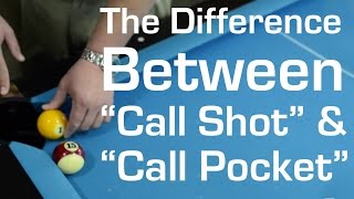 What is the Difference Between "Call Shot" and "Call Pocket"?