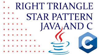 #righttriangle #starpattern How to print Right triangle star pattern in C and JAVA || ODIA CODER