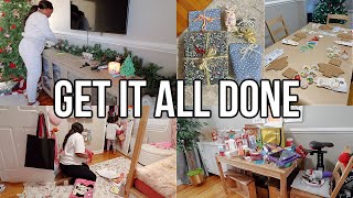 GET IT ALL DONE CLEAN WITH ME! UNPACK, PARTY PREP, WRAPPING GIFTS, DECORATING, IN A FUNK | NiaNicole