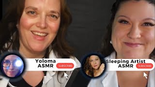 ASMR Dual Eye Exam Roleplay ~ Collaboration with Sleeping Artist ASMR